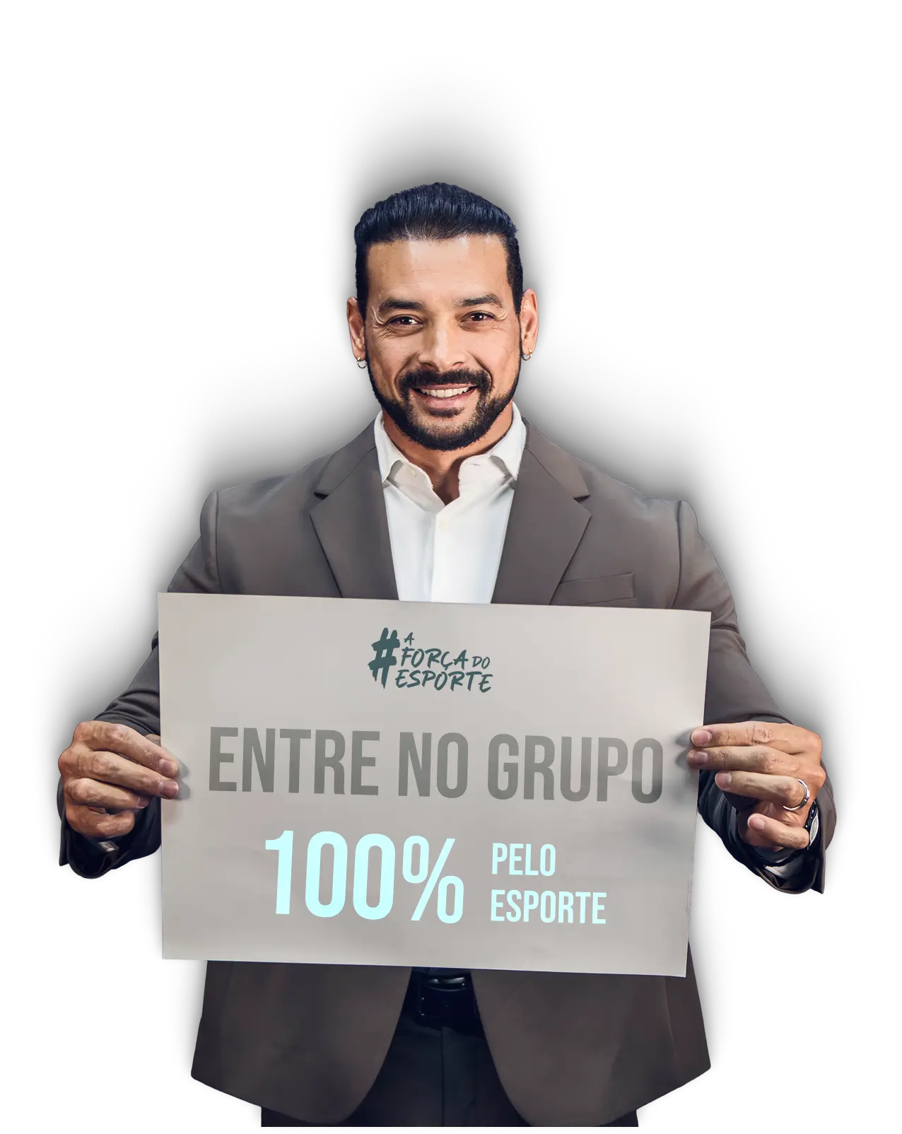 Felipe Franco treinando, representando o movimento A Força do Esporte